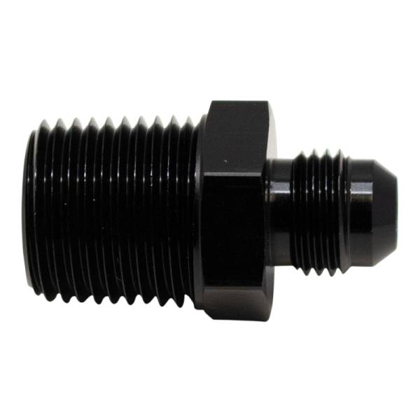 DeatschWerks - DeatschWerks 6-02-0903-B DeatschWerks 6AN Male Flare to 1/2in Male NPT Adapter - Anodized Matte Black
