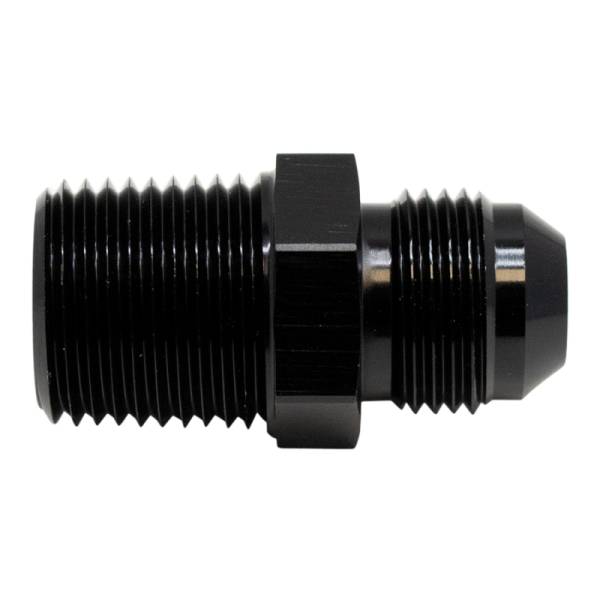 DeatschWerks - DeatschWerks 6-02-0906-B DeatschWerks 8AN Male Flare to 1/2in Male NPT Adapter - Anodized Matte Black