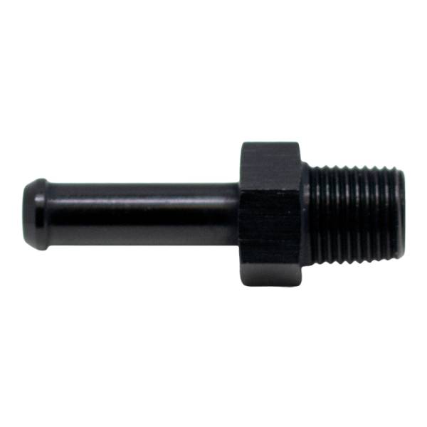 DeatschWerks - DeatschWerks 6-02-0915-B DeatschWerks 1/8in NPT Male Thread 1/4in Hose Barb - Anodized Matte Black