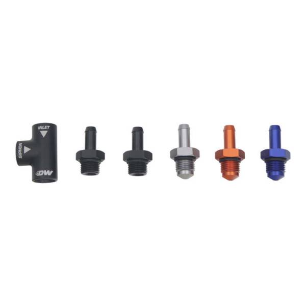 DeatschWerks - DeatschWerks 6-03-0700 DeatschWerks Universal Venturi Siphon Jet 5/16in Hose Barb to 6AN ORB Female - Anodized Matte Black