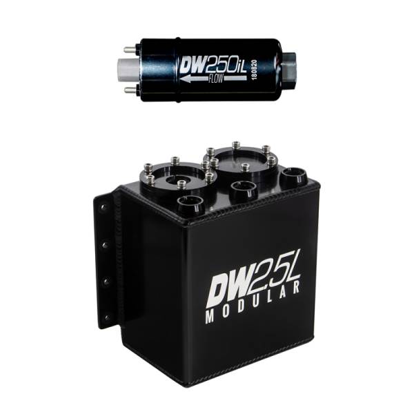 DeatschWerks - DeatschWerks 6-251-25ST DeatschWerks 2.5L Modular Surge Tank (Incl. 1 DW250iL In-Line Fuel Pump)