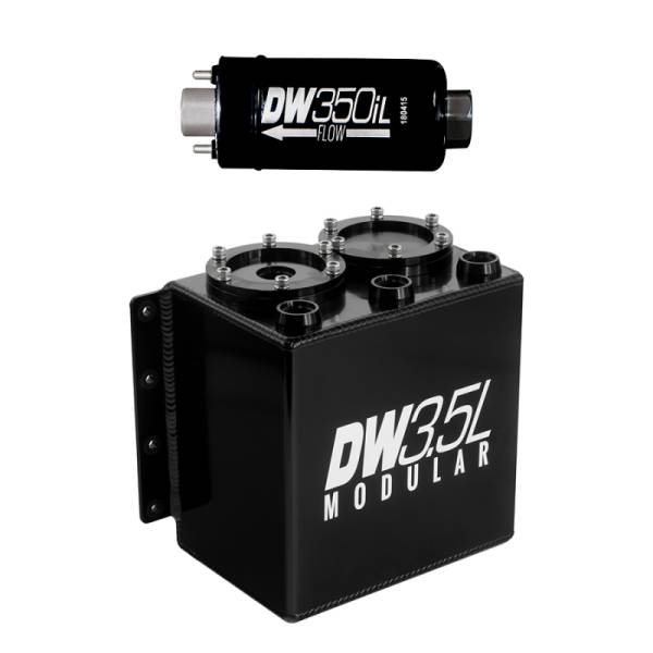 DeatschWerks - DeatschWerks 6-351-35ST DeatschWerks 3.5L Modular Surge Tank (Incl. 1 DW350iL In-Line Fuel Pump)