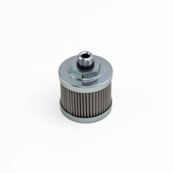 DeatschWerks - DeatschWerks 8-01-06100 DeatschWerks Stainless Steel 6AN 100 Micron Universal Fuel Pump Pre-Filter