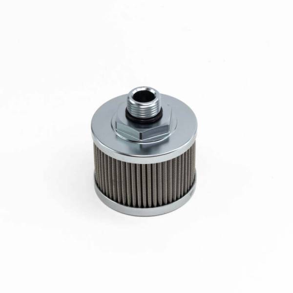 DeatschWerks - DeatschWerks 8-01-08100 DeatschWerks Stainless Steel 8AN 100 Micron Universal Fuel Pump Pre-Filter