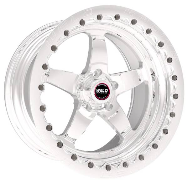 Weld - Weld 71HP7100W67G Weld S71 17x10 / 5x115mm BP / 6.7in. BS Polished Wheel (High Pad) - Polished Single Beadlock MT