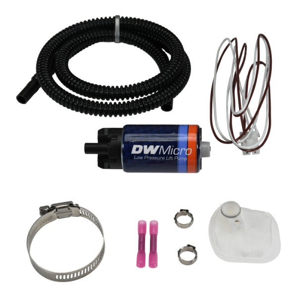 DeatschWerks - DeatschWerks 9-110-1070 DeatschWerks DW Micro Series 210lph Low Pressure Lift Fuel Pump w/ Universal Install Kit