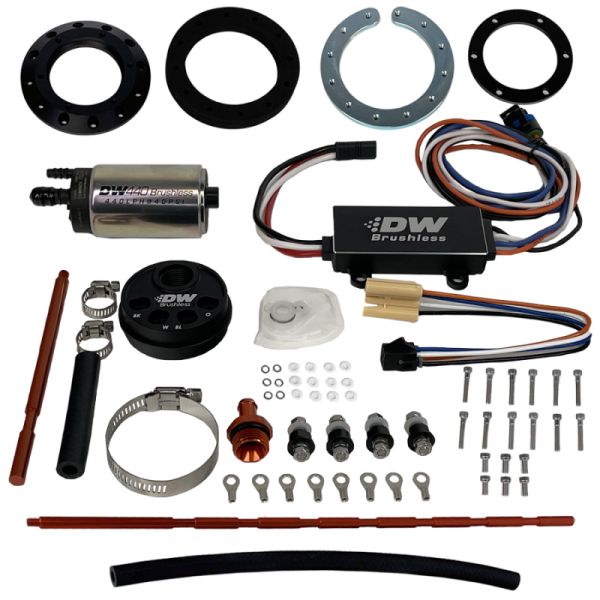 DeatschWerks - DeatschWerks 9-441-C102-5008 DeatschWerks Universal In-Tank Pump Mount w/ DW440 Brushless 415lph Fuel Pump & Controller