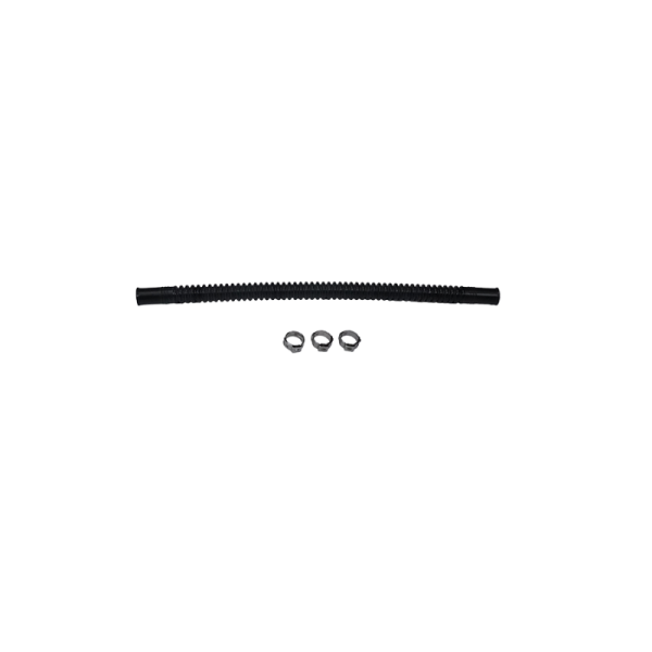 DeatschWerks - DeatschWerks 9-CT-10-38 DeatschWerks Convoluted Tubing 250mm Length x 10mm ID Side 1 x 10mm ID Side 2 - Black