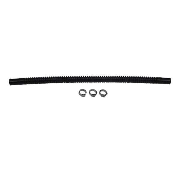 DeatschWerks - DeatschWerks 9-CT-12-38 DeatschWerks Convoluted Tubing 300mm Length x 10mm ID Side 1 x 10mm ID Side 2 - Black