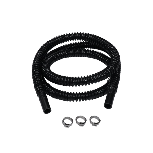 DeatschWerks - DeatschWerks 9-CT-40-516 DeatschWerks Convoluted Tubing 1000mm Length x 8mm ID Side 1 x 8mm ID Side 2 - Black