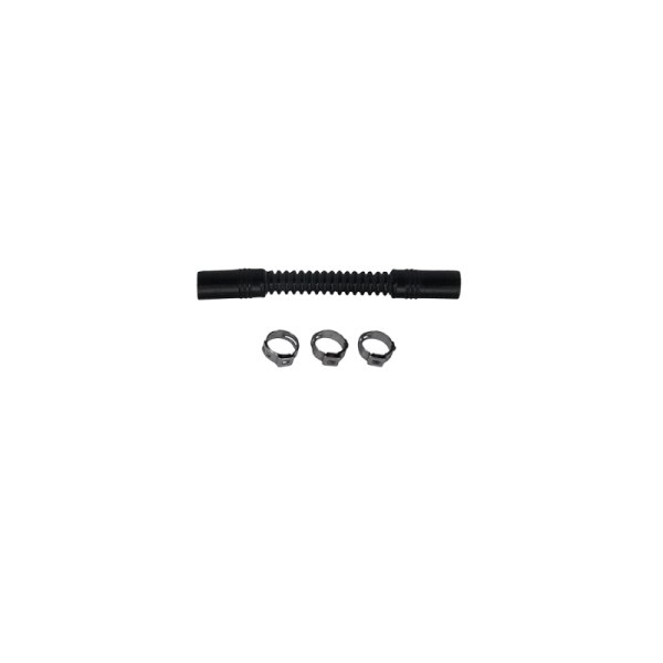 DeatschWerks - DeatschWerks 9-CT-4-38 DeatschWerks Convoluted Tubing 100mm Length x 10mm ID Side 1 x 10mm ID Side 2 - Black