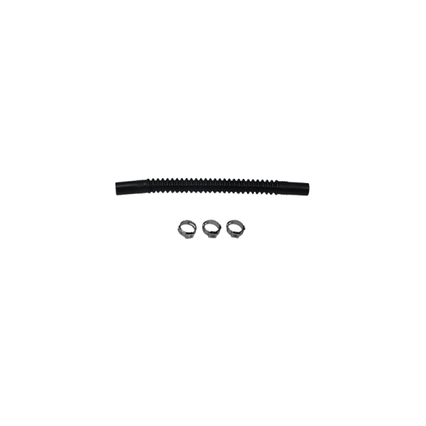 DeatschWerks - DeatschWerks 9-CT-6-38 DeatschWerks Convoluted Tubing 150mm Length x 10mm ID Side 1 x 10mm ID Side 2 - Black