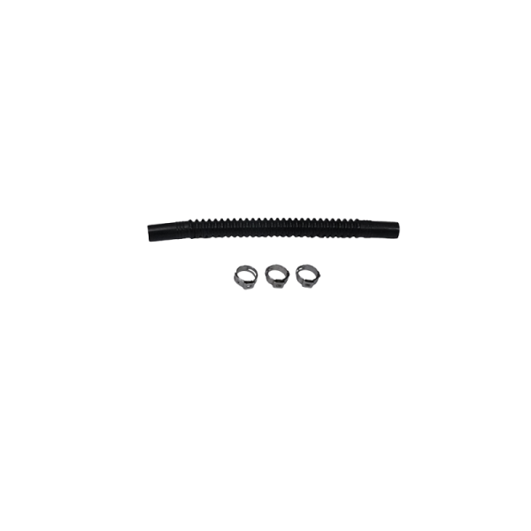 DeatschWerks - DeatschWerks 9-CT-6-516 DeatschWerks Convoluted Tubing 150mm Length x 8mm ID Side 1 x 8mm ID Side 2 - Black