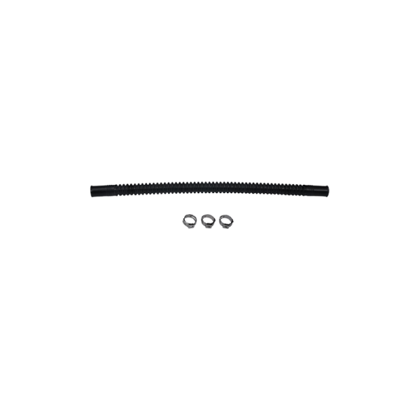 DeatschWerks - DeatschWerks 9-CT-X1 DeatschWerks Convoluted Tubing 230mm Length x 8mm ID Side 1 x 10mm ID Side 2 - Black
