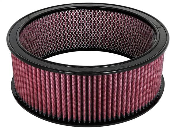 aFe - aFe 18-11416 aFe MagnumFLOW Air Filters Round Racing P5R A/F RR P5R 14OD x 12ID x 5H E/M (Blk/Red)