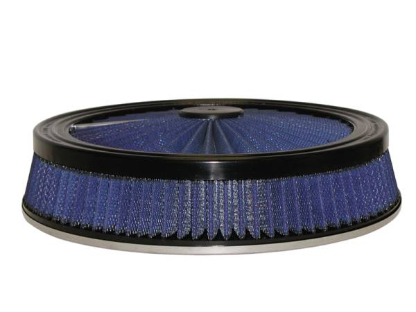 aFe - aFe 18-31403 aFe MagnumFLOW Air Filters Round Racing P5R A/F TOP Racer 14D x 3H (Blk/Blue)