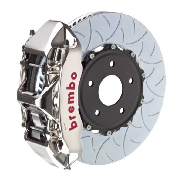 Brembo - Brembo 1N3.8011AR Brembo 04-21 WRX STI Front GTR BBK 6 Piston Billet 350x34 2pc Rotor Slotted Type3- Nickel