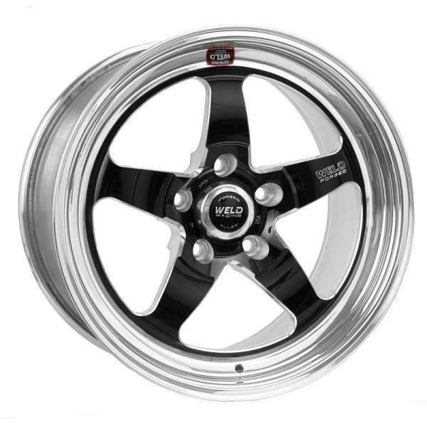 Weld - Weld 71MB8120B87A Weld S71 18x12 / 5x4.75 BP / 8.7in. BS Black Wheel (Medium Pad) - Non-Beadlock