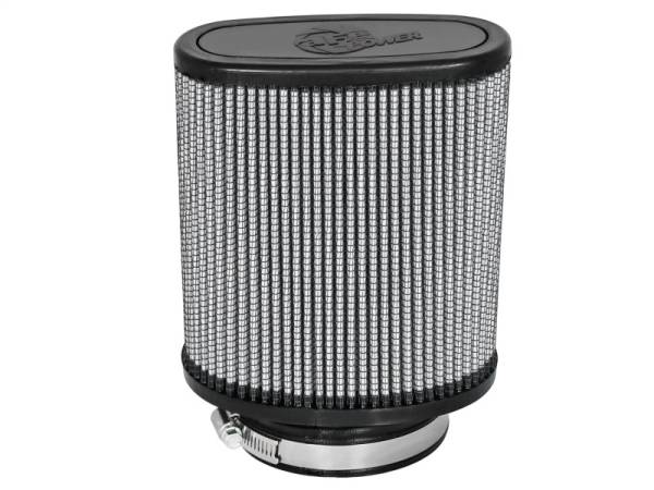 aFe - aFe 21-90096 aFe Magnum FLOW Pro DRY S Universal Air Filter 3.5in Flange 5.75x5in Base 6x2.75in Top 6.5in Height