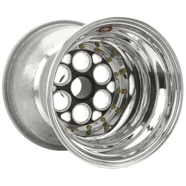Weld - Weld 735B-51755-6 Weld Magnum Sprint 15x17 / 42-Spline / 5in. BS Black Wheel - Outer Beadlock w/6-Dzus Cover