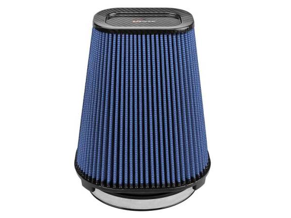 aFe - aFe 24-90110-CF aFe Magnum FLOW Pro 5R Air Filter (5.5x 7.5)in F (9x 7)in B (5.8 x 3.8)in T (Carbon Fiber) x 10in H