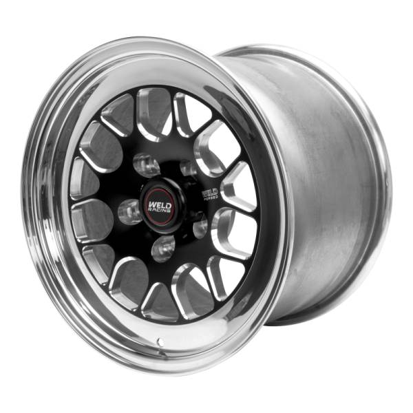 Weld - Weld 77LB-510B45A Weld S77 15x10.33 / 5x4.75 BP / 4.5in. BS Black Wheel (Low Pad) - Non-Beadlock