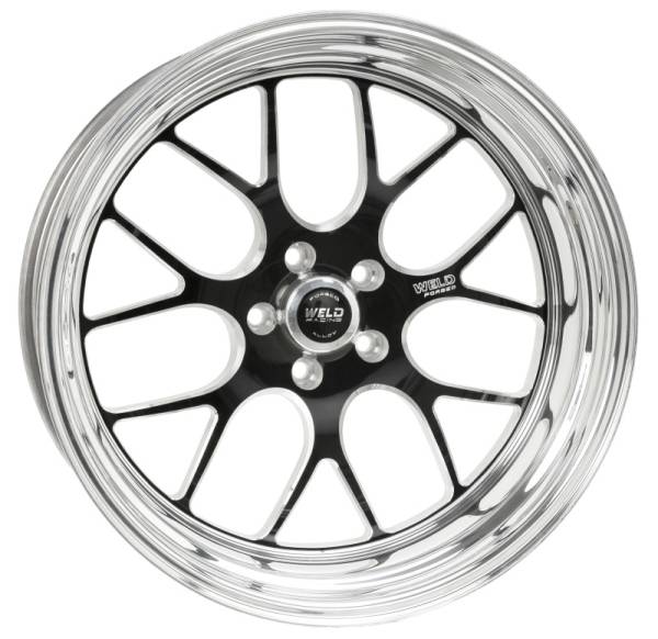 Weld - Weld 77MB0070B49A Weld S77 20x7 / 5x4.75 BP / 4.9in. BS Black Wheel (Medium Pad) - Non-Beadlock