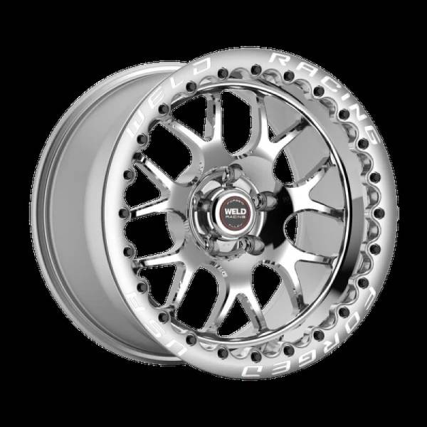 Weld - Weld 77MP510A65F Weld S77 15x10 / 5x4.5 BP / 6.5in BS (Med Pad) Polished Wheel - Black SBL MT