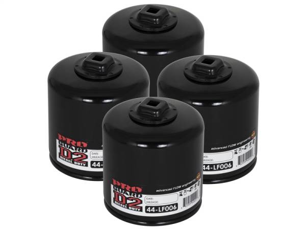 aFe - aFe 44-LF006-MB aFe Pro GUARD D2 Oil Filter 74-08 Dodge Gas Truck V6 3.9L/V8 4.7L/5.7L/5.2L/5.9L/V10 8.3L/8.0L (4pk)