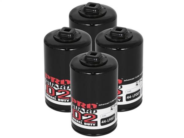 aFe - aFe 44-LF007-MB aFe Pro GUARD D2 Oil Filter 97-08 Ford Trucks V6 4.2L / V8 4.6L (4 Pack)