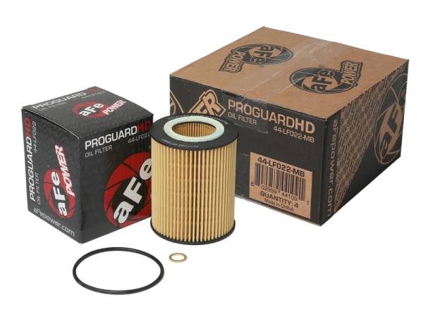 aFe - aFe 44-LF022-MB aFe Pro GUARD D2 Oil Filter 96-06 BMW Gas Cars L6 (4 Pack)