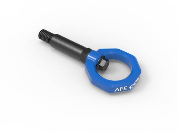 aFe - aFe 450-502001-L aFe Control Front Tow Hook Blue BMW F-Chassis 2/3/4/M