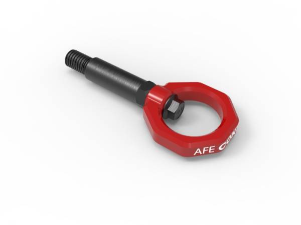 aFe - aFe 450-502001-R aFe Control Front Tow Hook Red BMW F-Chassis 2/3/4/M