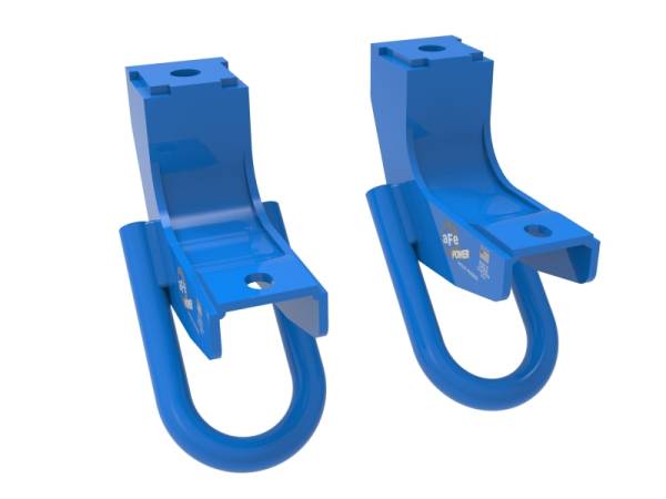 aFe - aFe 450-72T001-L aFe Toyota Tundra 2022 V6-3.5L (tt) Front Tow Hook Blue