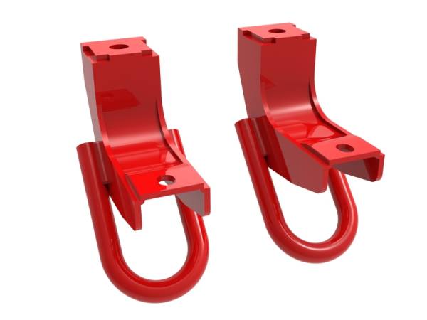 aFe - aFe 450-72T001-R aFe Front Tow Hook Red 2022 Toyota Tundra 3.5L V6