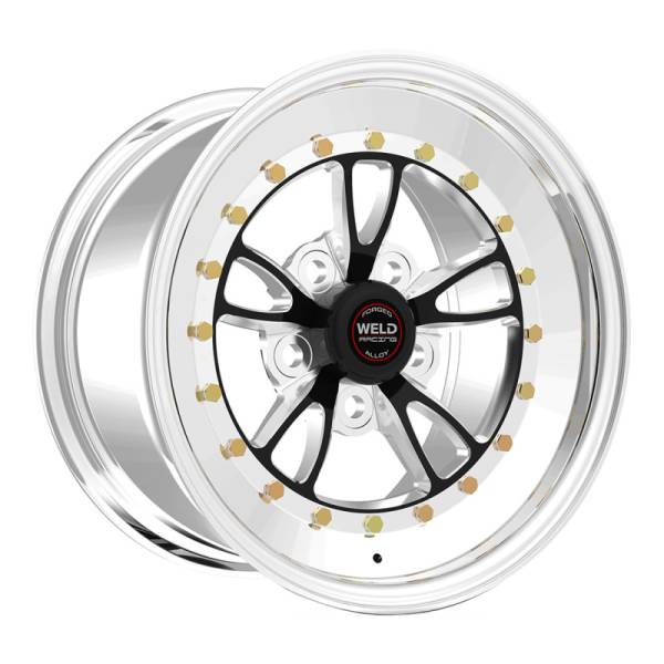 Weld - Weld 793B-57206 Weld Full Throttle 15x7 / 5x4.5 BP / 3.5in. BS Black Wheel - Polished Non Beadlock