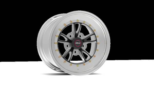 Weld - Weld 793B-58206 Weld Full Throttle 15x8 / 5x4.5 BP / 3.5in. BS Black Wheel - Polished Non Beadlock