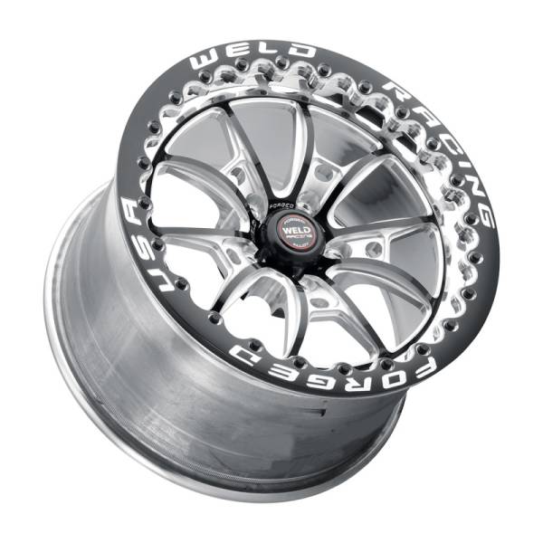 Weld - Weld 80HB7110W62F Weld S80 17x11 / 5x115 BP / 6.2in BS Black Wheel (High Pad) - Black Single Beadlock MT