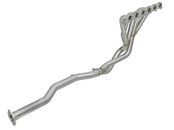 aFe - aFe 48-36109-YN aFe Power Twisted Steel Long Tube Header & Connection Pipes 01-16 Nissan Patrol (Y61) V8-4.8L