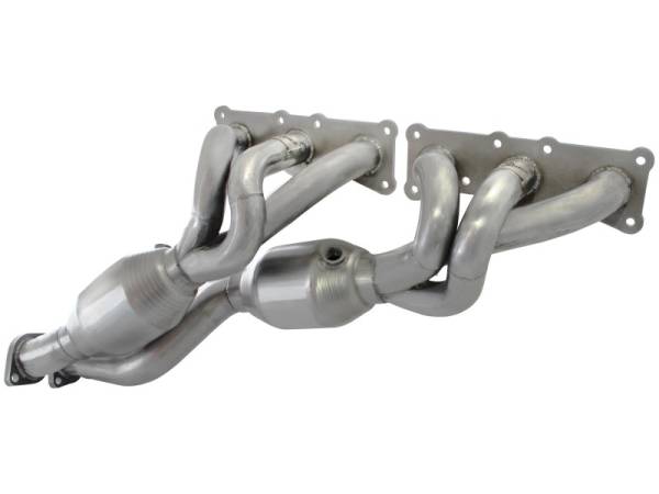 aFe - aFe 48-36307-1 aFe 08-13 BMW 128i (E82/88) L6 3.0L Twisted Steel 304 Stainless Steel Long Tube Header w/ Cat