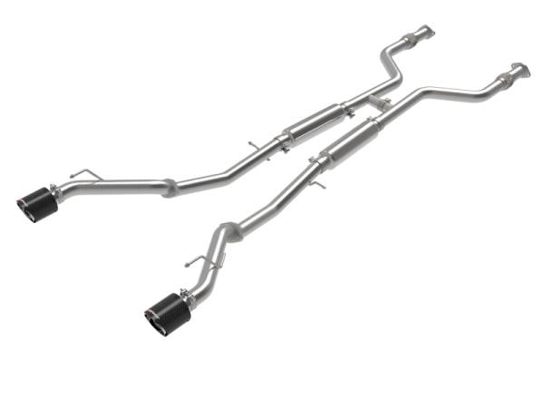 aFe - aFe 49-36138-C aFe POWER Takeda 2023 Nissan Z 2 1/2in 304 SS Cat-Back Exhaust System w/ Carbon Fiber Tips