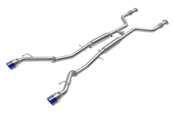 aFe - aFe 49-36138-L aFe POWER Takeda 2023 Nissan Z 2 1/2in 304 SS Cat-Back Exhaust System w/ Blue Flame Tips