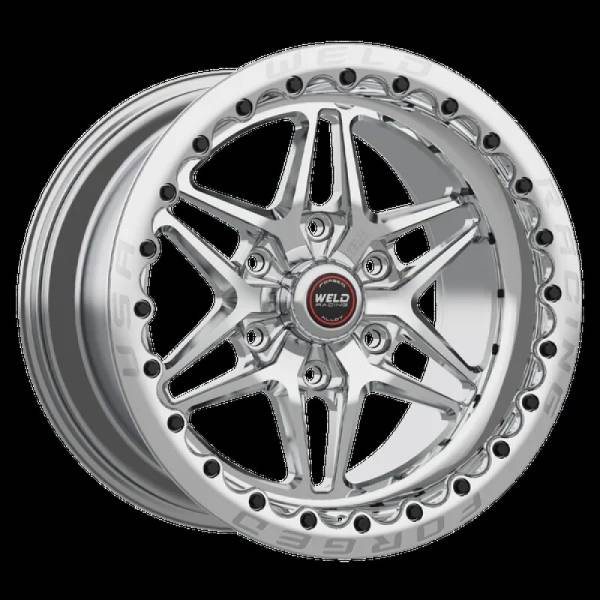Weld - Weld 81HP7100W67G Weld S81 17x10 / 5x115 BP/ 6.7in. BS 30 ET Polished Wheel 3.18 ID (High Pad) - Single Beadlock