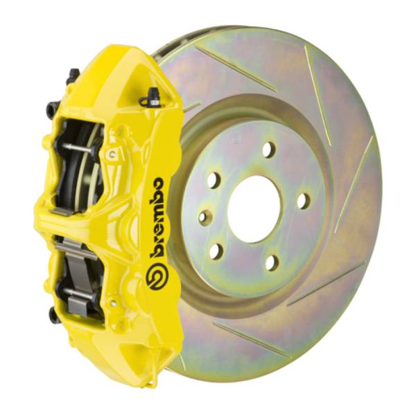 Brembo - Brembo 1N5.8001A5 Brembo 10-15 Camaro V6 Front GT BBK 6 Piston Cast 355x32 1pc Rotor Slotted Type-1- Yellow