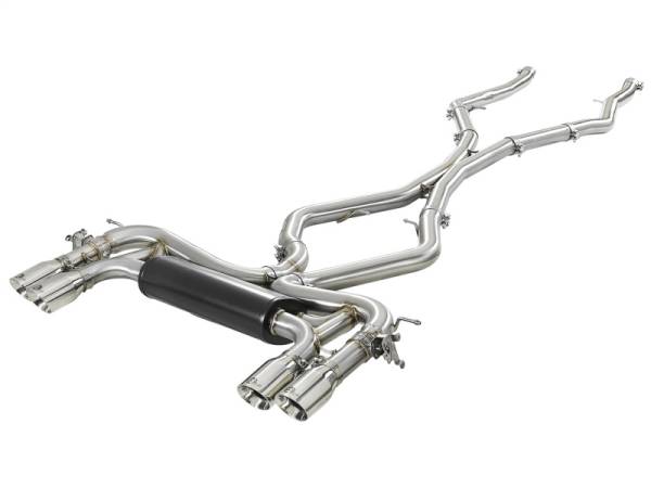 aFe - aFe 49-36341-P aFe MACH Force-Xp 3.5in 304 SS Cat-Back w/Polished Tips 15-18 BMW X5 M (F85)/X6 M (F86) V8-4.4L S63