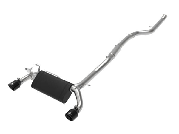 aFe - aFe 49-36347-B aFe MACH ForceXP 3IN to 2.5IN 304SS Cat-Back Exhaust System w/ Black Tips 14-16 BMW M235i (F22/23)