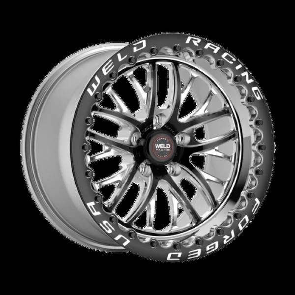 Weld - Weld 82HB7100B72F Weld S82 17x10 / 5x4.75 BP / 7.2in. BS (43mm Offset) Black Wheel (High Pad) - Black Single Beadlock