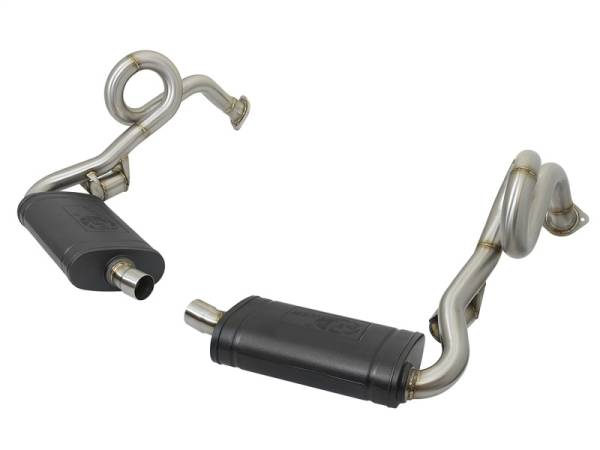 aFe - aFe 49-36415 aFe MACHForce XP 13-15 Porsche Cayman S/Boxster S (981) H6-3.4L 2-2.5in. SS Cat-Back Exhaust System