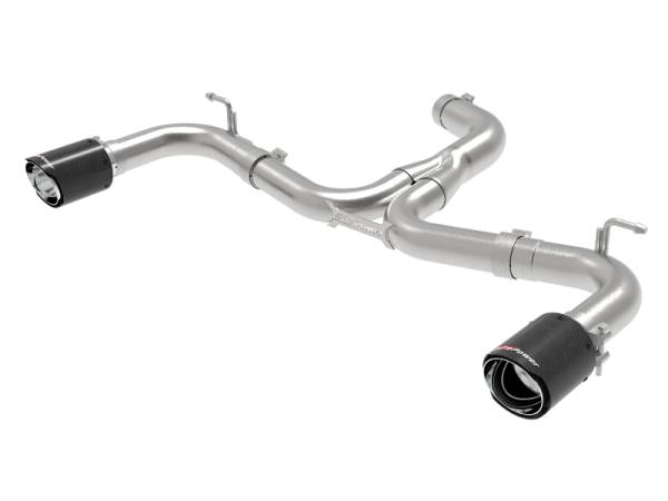 aFe - aFe 49-36417-C aFe MACH Force-Xp 3in to 2-1/2in Stainless Steel Axle-Back Exhaust Carbon - 15-17 Volkswagen GTI