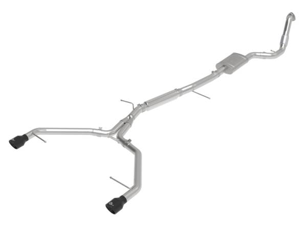 aFe - aFe 49-36420-B aFe 17-19 Audi A4 (B9) MACH Force-Xp 3in to 2.5in 304 SS Cat-Back Exhaust System-Dual SS Tips